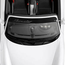 Porsche Boxster Logo Windshield with Background Stripes Kit Decal Sticker 2