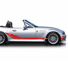 Pair BMW Lower panel Triple Wing stripes Side Doors Vinyl Decal Sticker 2