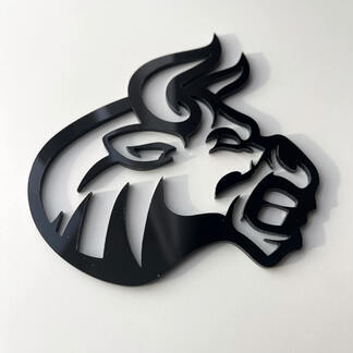 Custom 3D Badge Bull Angry logo Fender Badges Emblem one color