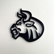 Custom 3D Badge Bull Angry logo Fender Badges Emblem 2 2