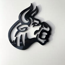 Custom 3D Badge Bull Angry logo Fender Badges Emblem 2 3