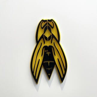 Custom 3D Badge Bee Wasp logo Fender Badges Emblem