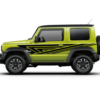 Suzuki JIMNY Side graphics Doors decal Logo Lines sticker 1