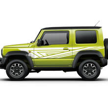 Suzuki JIMNY Side graphics Doors decal Logo Lines sticker 2