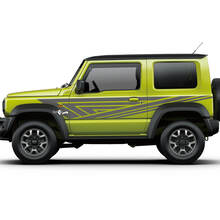 Suzuki JIMNY Side graphics Doors decal Logo Lines sticker 3