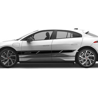 Jaguar I Pace Side Stripes Graphics Doors decal Logo Lines sticker 1