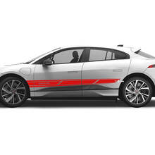 Jaguar I Pace Side Stripes Graphics Doors decal Logo Lines sticker 2