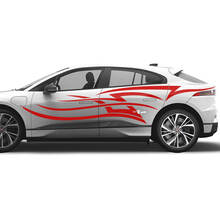 Jaguar I Pace Side Tattoo Stripes Graphics Doors decal Logo Lines sticker 2