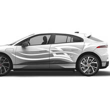 Jaguar I Pace Side Tattoo Stripes Graphics Doors decal Logo Lines sticker 3