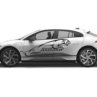 Jaguar I Pace Side Huge Logo Graphics Doors decal Logo Lines sticker 1