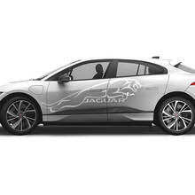 Jaguar I Pace Side Huge Logo Graphics Doors decal Logo Lines sticker 2