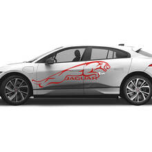 Jaguar I Pace Side Huge Logo Graphics Doors decal Logo Lines sticker 3