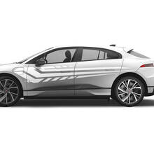 Jaguar I Pace Side Modern Graphics Doors decal Logo Lines sticker 3