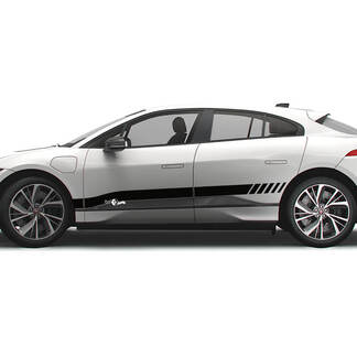 Jaguar I Pace Side Stripe Strobe Graphics Doors decal Logo Lines sticker 1