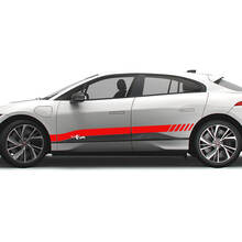 Jaguar I Pace Side Stripe Strobe Graphics Doors decal Logo Lines sticker 2