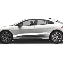 Jaguar I Pace Side Stripe Strobe Graphics Doors decal Logo Lines sticker 3