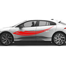 Jaguar I Pace Side Graphics Doors decal Logo Lines sticker 2