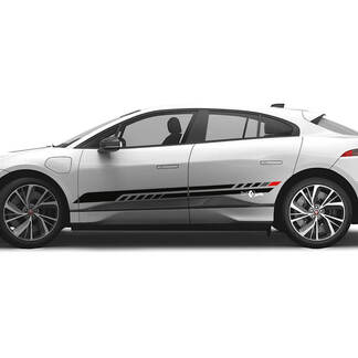 Jaguar I Pace Side 2 Colors Modern Stripes Graphics Doors decal Logo Lines sticker 1