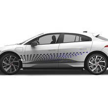 Jaguar I-Pace Side Doors Gradient Color Stripes Graphics decal Logo sticker 2