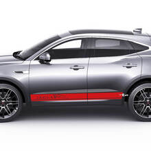 Jaguar E-Pace Side Rocker Panel Doors Stripes Graphics decal Logo sticker 2