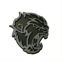 Angry Yeti Sasquatch Bigfoot 3D Badge Grey vs Black Fender Badges Emblem 3