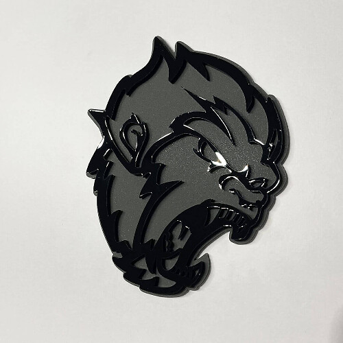 Angry Sasquatch Bigfoot 3D Fender Badge Emblem 