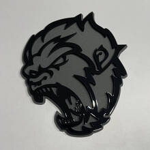 Angry Sasquatch Bigfoot 3D Fender Badge Emblem _4