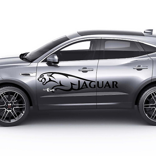 Side Logo Jaguar Doors Graphics Decal Logo Sticker For Jaguar E-Pace 