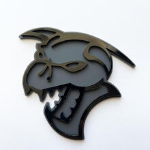 Hellcat Demon 3D Badge Black vs Grey Fender Badges Emblem 3