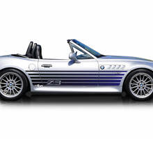Strobe Stripes BMW Z3 Gradient Side Doors Stripes Vinyl Decal Sticker 2