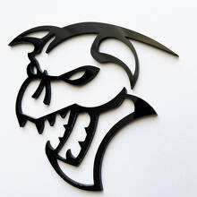 Demoncat Demon 3D Badge Black Fender Badges Emblem 2