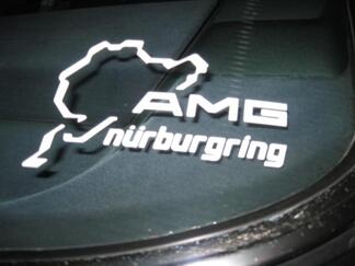 Pair AMG Nurburgring Ring window body racing vinyl decal sticker 5.5