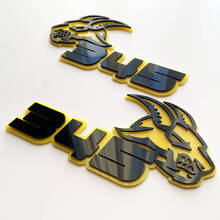 Goat 3D Badge Black vs Yellow Fender Badges Emblem 5