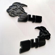 Goat 3D Badge Black vs Grey Fender Badges Emblem 3