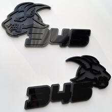 Goat 3D Badge Black vs Grey Fender Badges Emblem 7