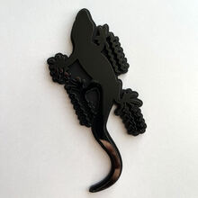 Gecko 3D Badge Black vs Black Fender Badges Emblem 4