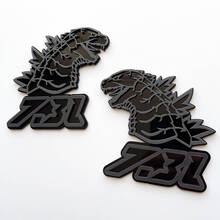 Godzilla 7.3L MEGAZILLA Ford Performance 7.3L 3D Badge Grey vs Black Fender Badges Emblem 4