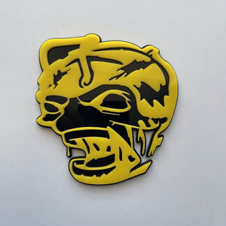 Zombie Bee Super Bee 3D Badge Black vs Yellow Fender Badges Emblem