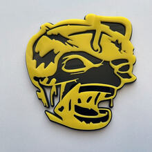 Zombie Bee Super Bee 3D Badge Black vs Yellow Fender Badges Emblem 2