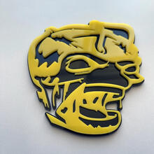 Zombie Bee Super Bee 3D Badge Black vs Yellow Fender Badges Emblem 3