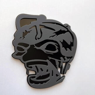 Zombie Bee Super Bee 3D Badge Black vs Grey Fender Badges Emblem