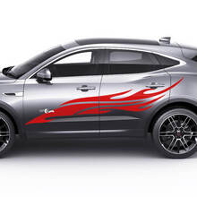 Jaguar E-Pace Side Flame Tribal Doors Graphics decal Logo sticker 3