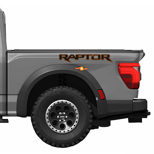 Custom Text Graphics Vinyl Decal Sticker Kit for Ford F150 Raptor R