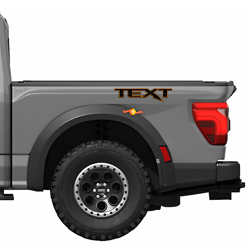 Custom Text Graphics Vinyl Decal Sticker Kit for Ford F150 Raptor R