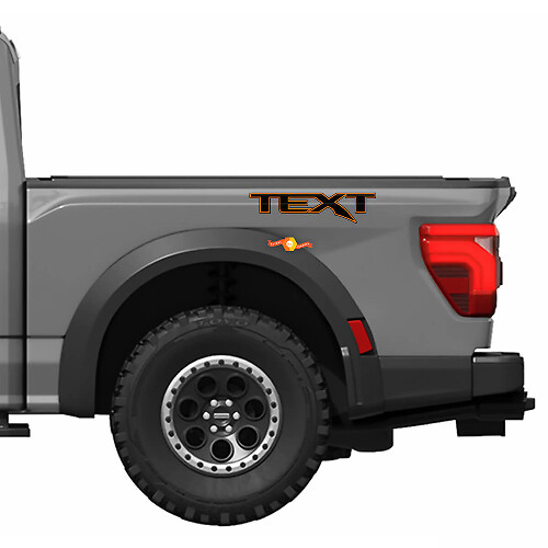 Custom Text Graphics Vinyl Decal Sticker Kit for Musclecar truck power truck R