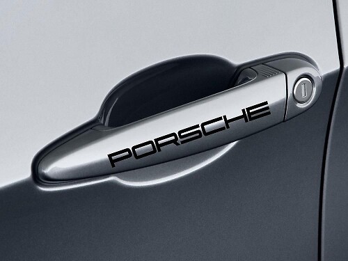Porsche Door Handle Vinyl Decals Set for Porsche Cars