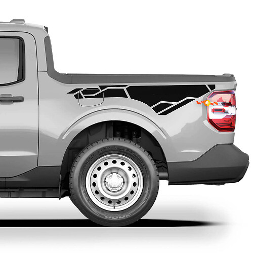 Bed Side Logo Stripe Vinyl Decal Graphics Sticker for Musclecar Maverick