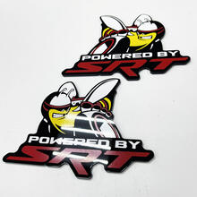 Powered by SRT Scat Pack Bee Dodge Charger Challenger Badge Fender Badges Emblem 3