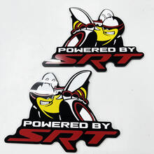 Powered by SRT Scat Pack Bee Dodge Charger Challenger Badge Fender Badges Emblem 4