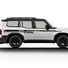 2024 Toyota Land Cruiser Prado Side Stickers Decals Vinyl Abstract Line Graphic Stickers Decals Kit  3